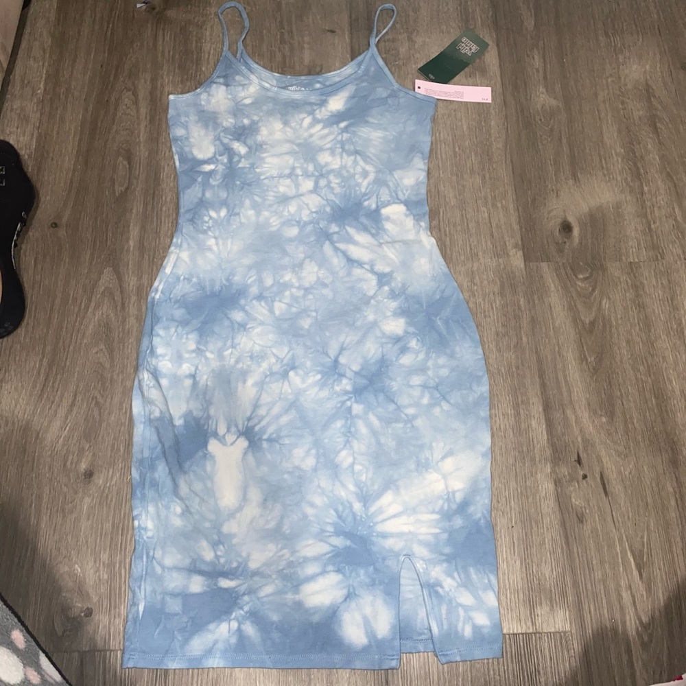 Tie dye mini dress
